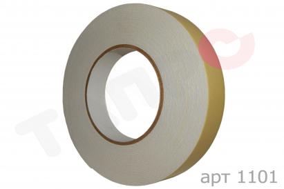 Спінена двостороння клейка стрічка біла